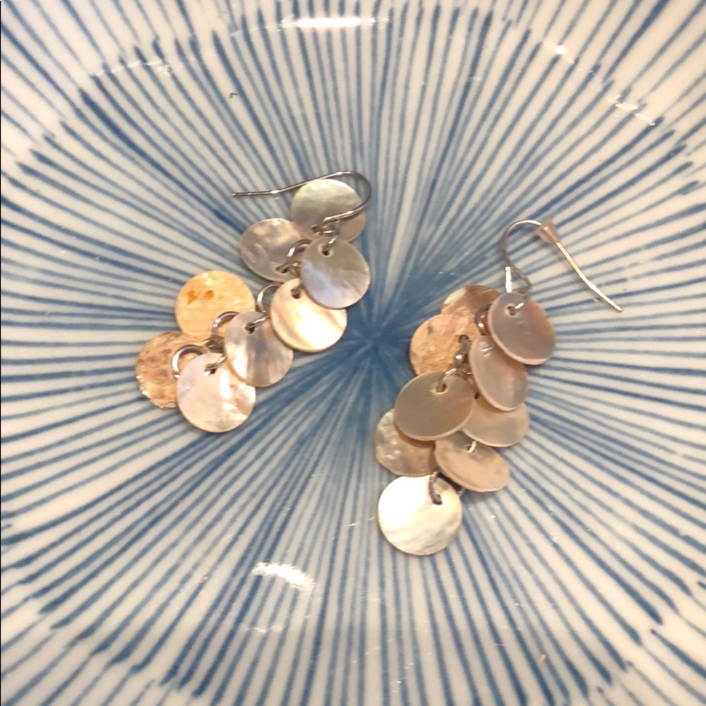 Pearlized drop earrings